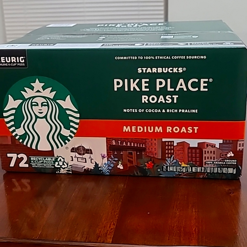 Starbucks Coffee Keurig K-Cup Pods - 72 Medium Roast Pods